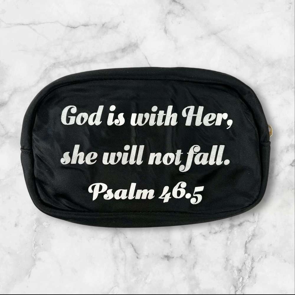 Bible Verse Cosmetic Travel Bag - Picture 3 of 10